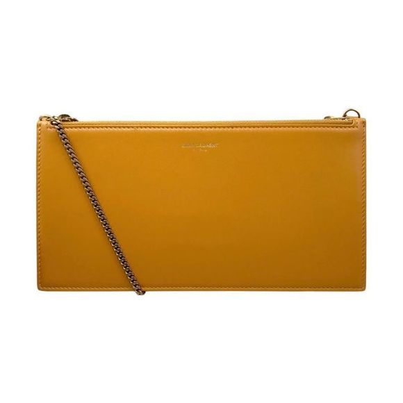 Saint Laurent Shoulder Bag Chain Logo Orange Gold Hardware Saint Laurent - Picture 2 of 9